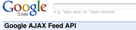 Google AJAX Feed API を使ってJavaScriptでサイトにRSSフィードを表示する方法